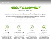 Tablet Screenshot of growmint.com